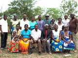 Group photo of training participants and teacher